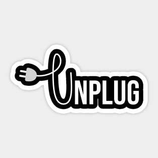 Unplug Sticker